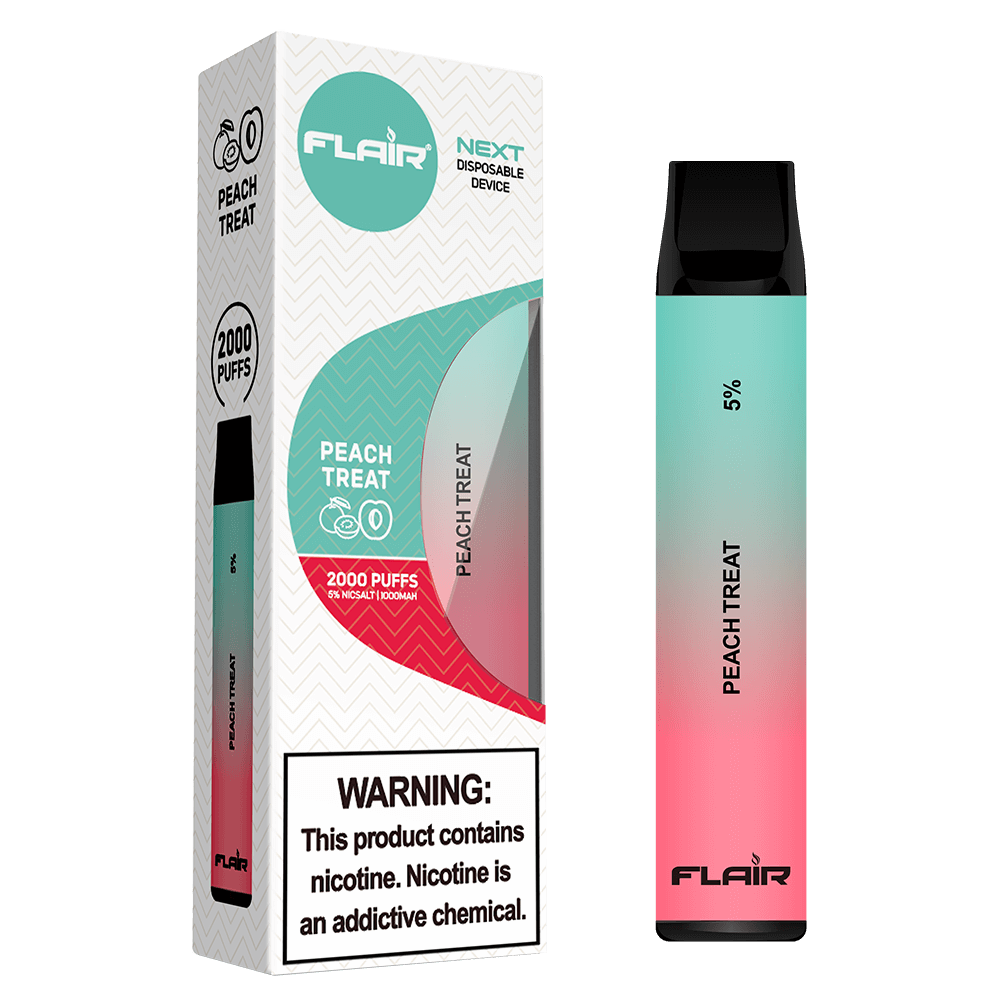 Flair Next Synthetic Nicotine Disposable Device (Peach Treat - 2000 puffs)