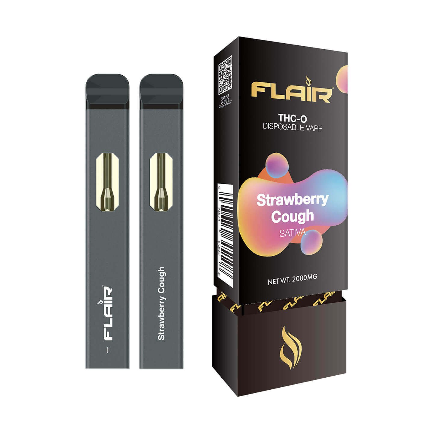 Flair THC-O Disposable (Strawberry Cough)