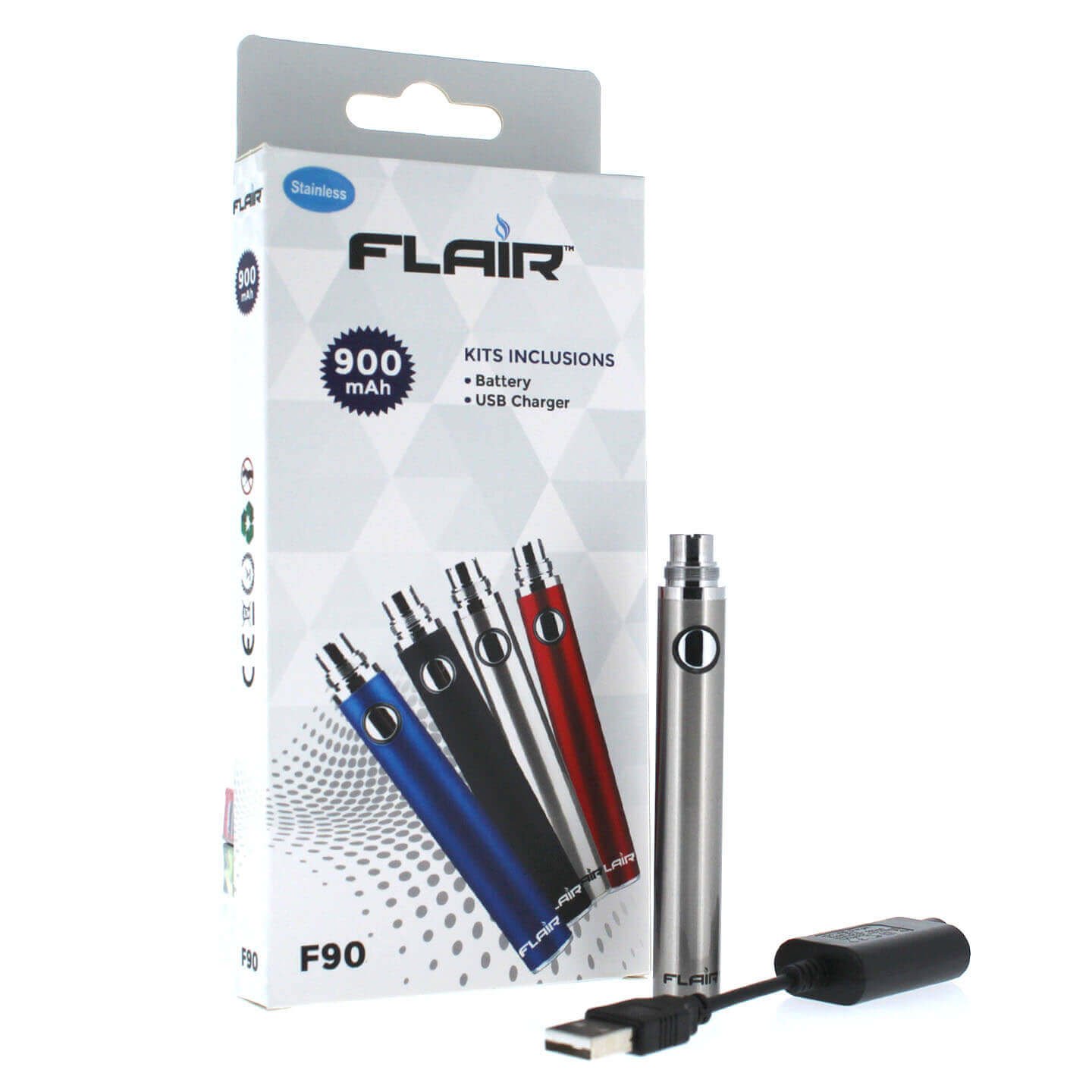 Flair Battery F90 900 Mah (Stainless Steel)