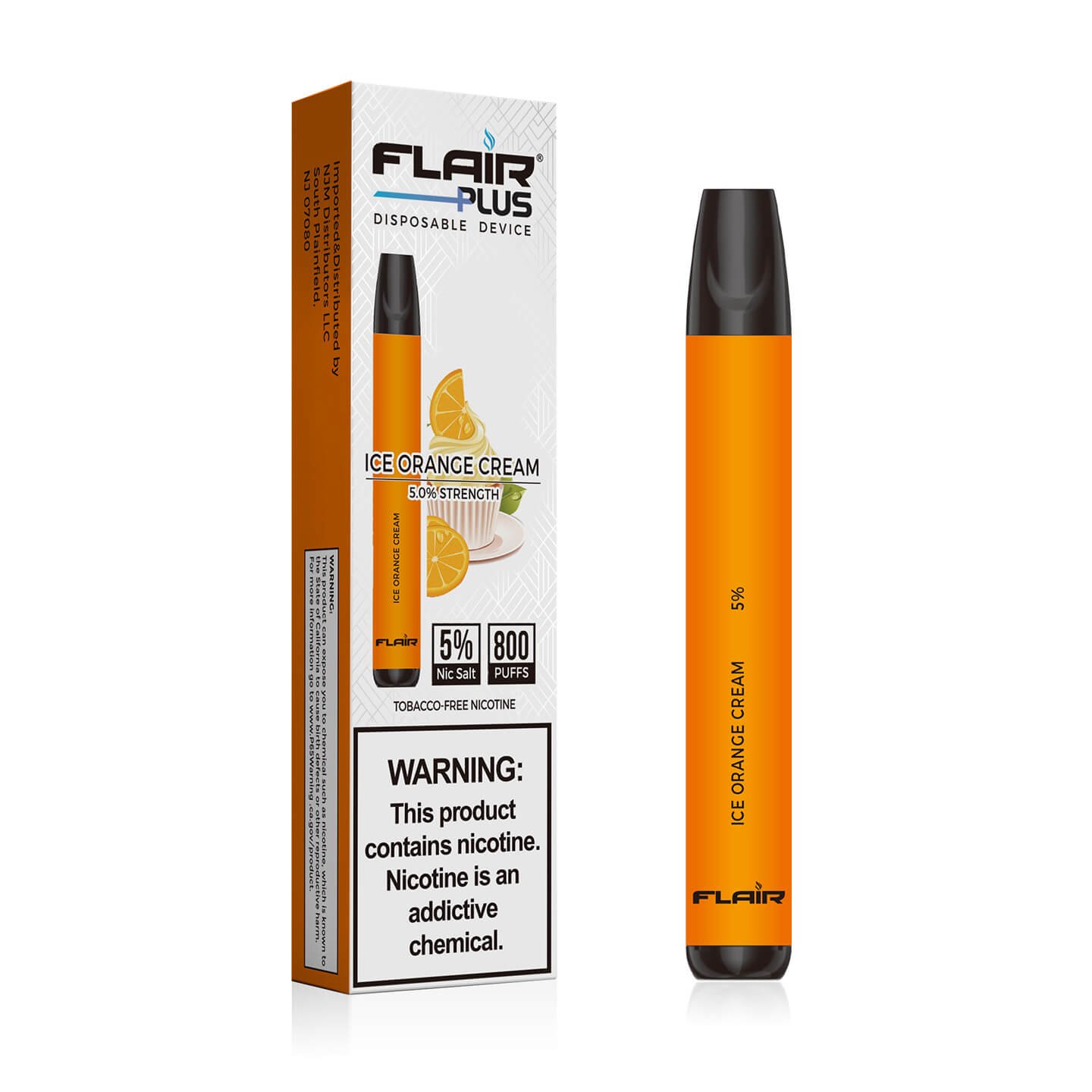 Flair Plus Disposable Devices (Ice Orange Cream - 800 Puffs)