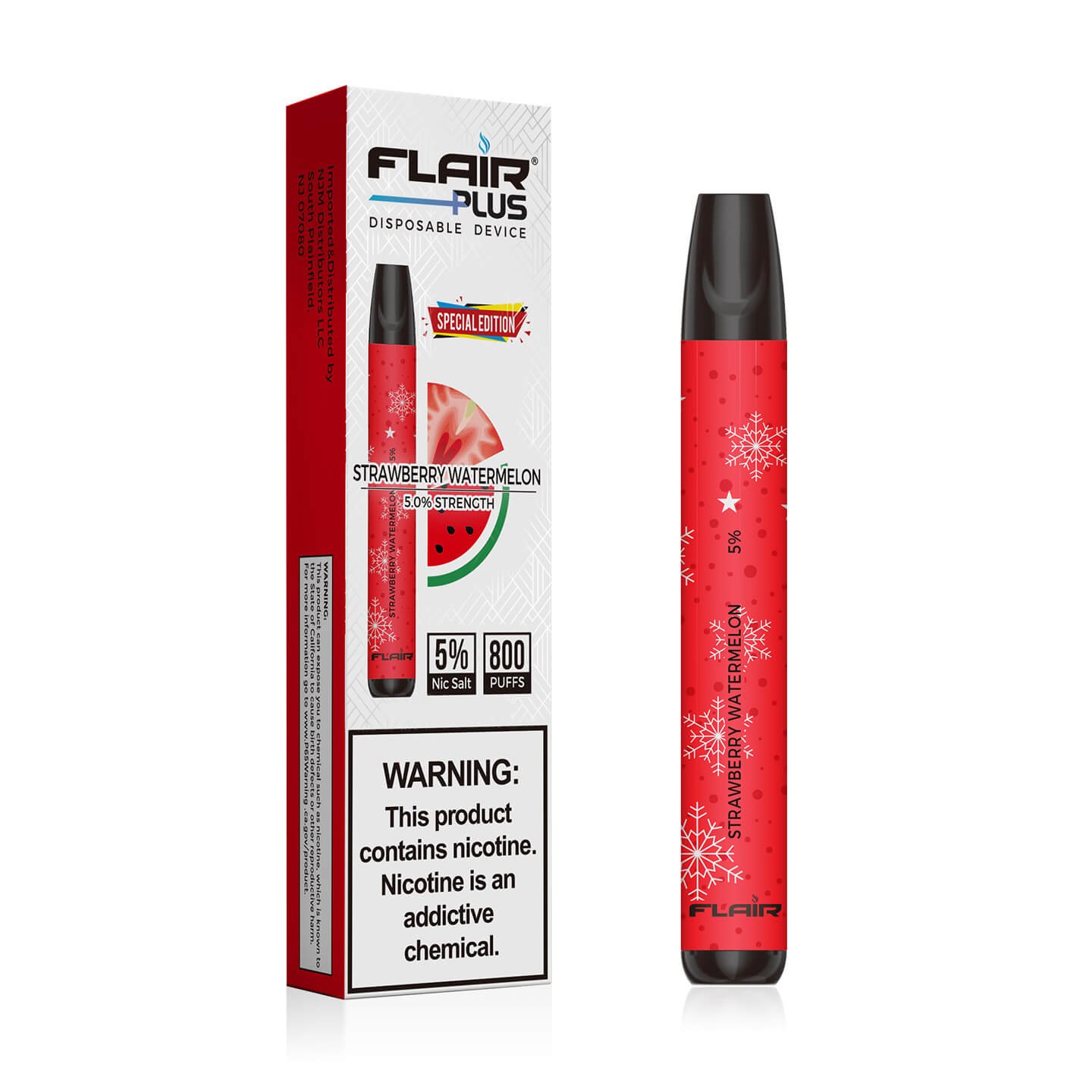 Flair Plus Disposable Devices (Strawberry Watermelon - 800 Puffs)