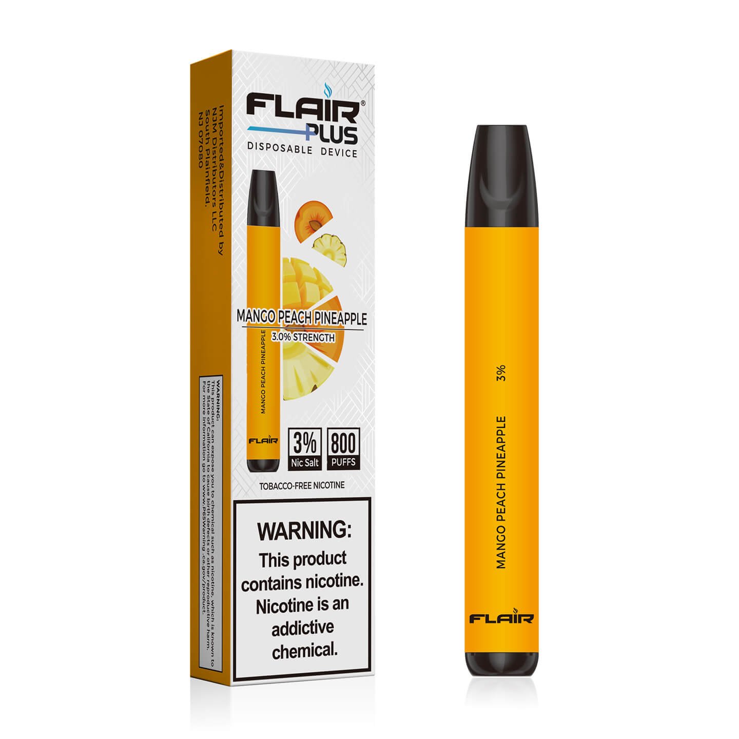 Flair Plus Disposable 3% Nicotine (Mango Peach Pineapple)