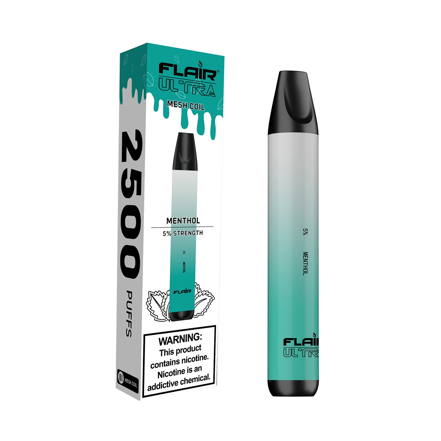 Flair Ultra Disposable Devices (Menthol - 2500 Puffs)
