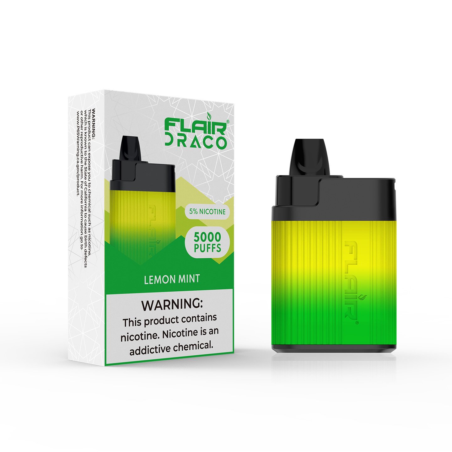 Flair Draco Disposable Device (Lemon Mint - 5000 Puffs)