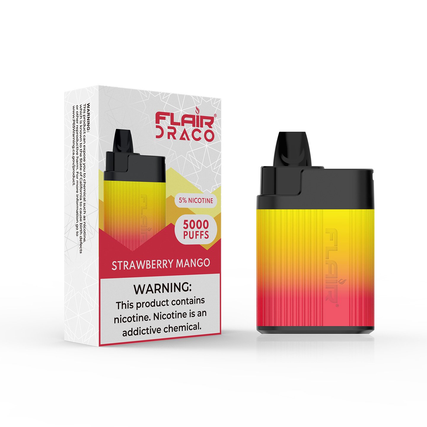 Flair Draco Disposable Device (Strawberry Mango - 5000 Puffs)