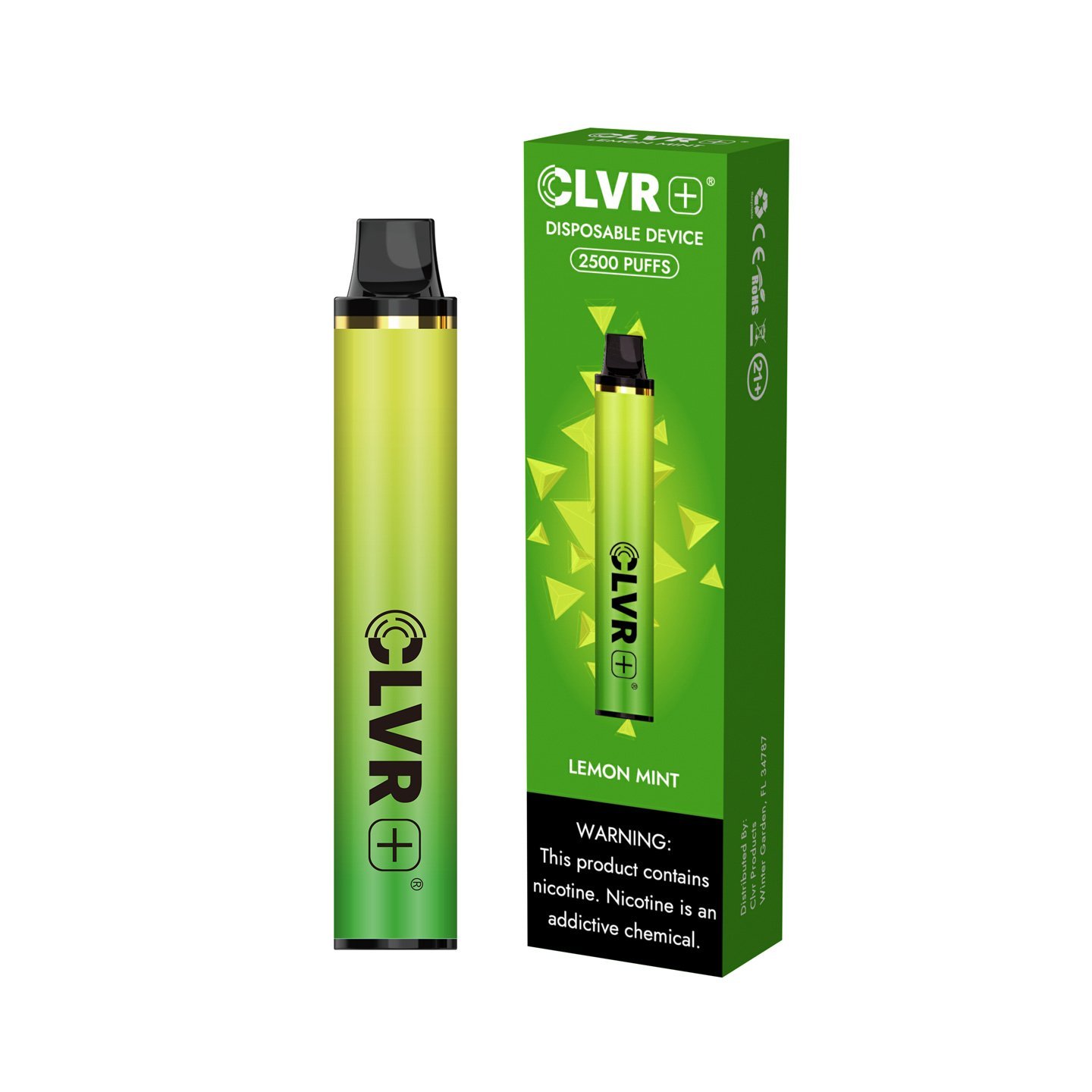 CLVRPlus Disposable Device (Lemon Mint- 2500 Puffs)