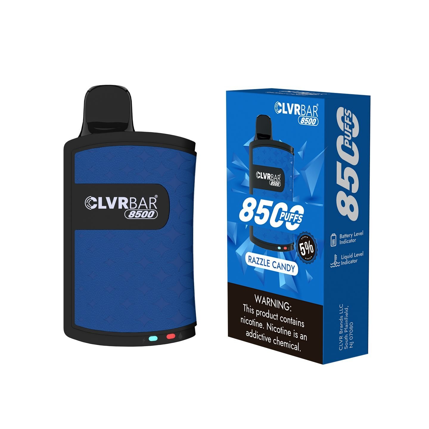 CLVRBAR disposable device 8500 Puffs- Razzle Candy