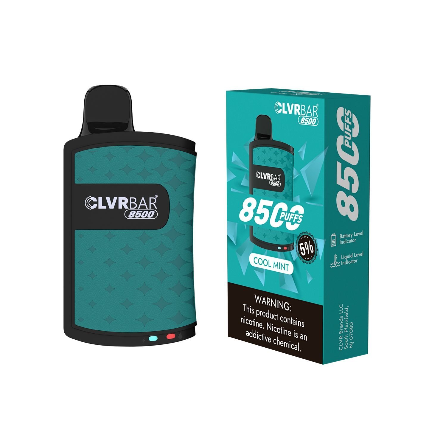 CLVRBAR disposable device 8500 Puffs- Cool Mint