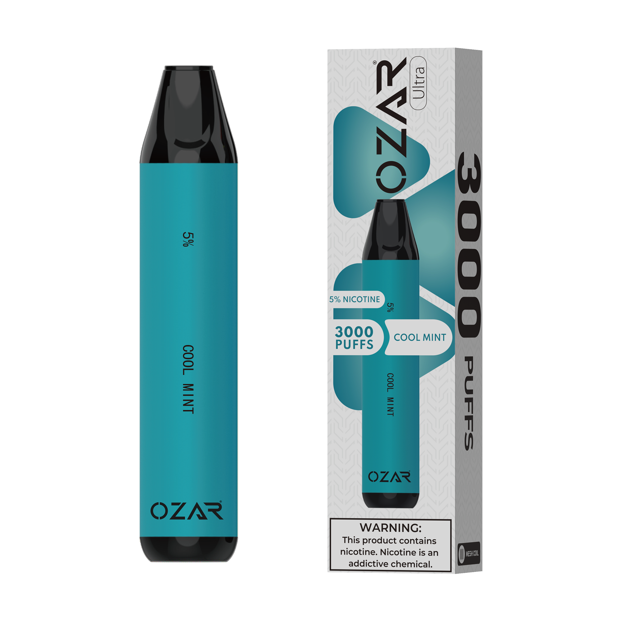 Ozar Ultra Disposable Vape Cool Mint 3000 Puffs